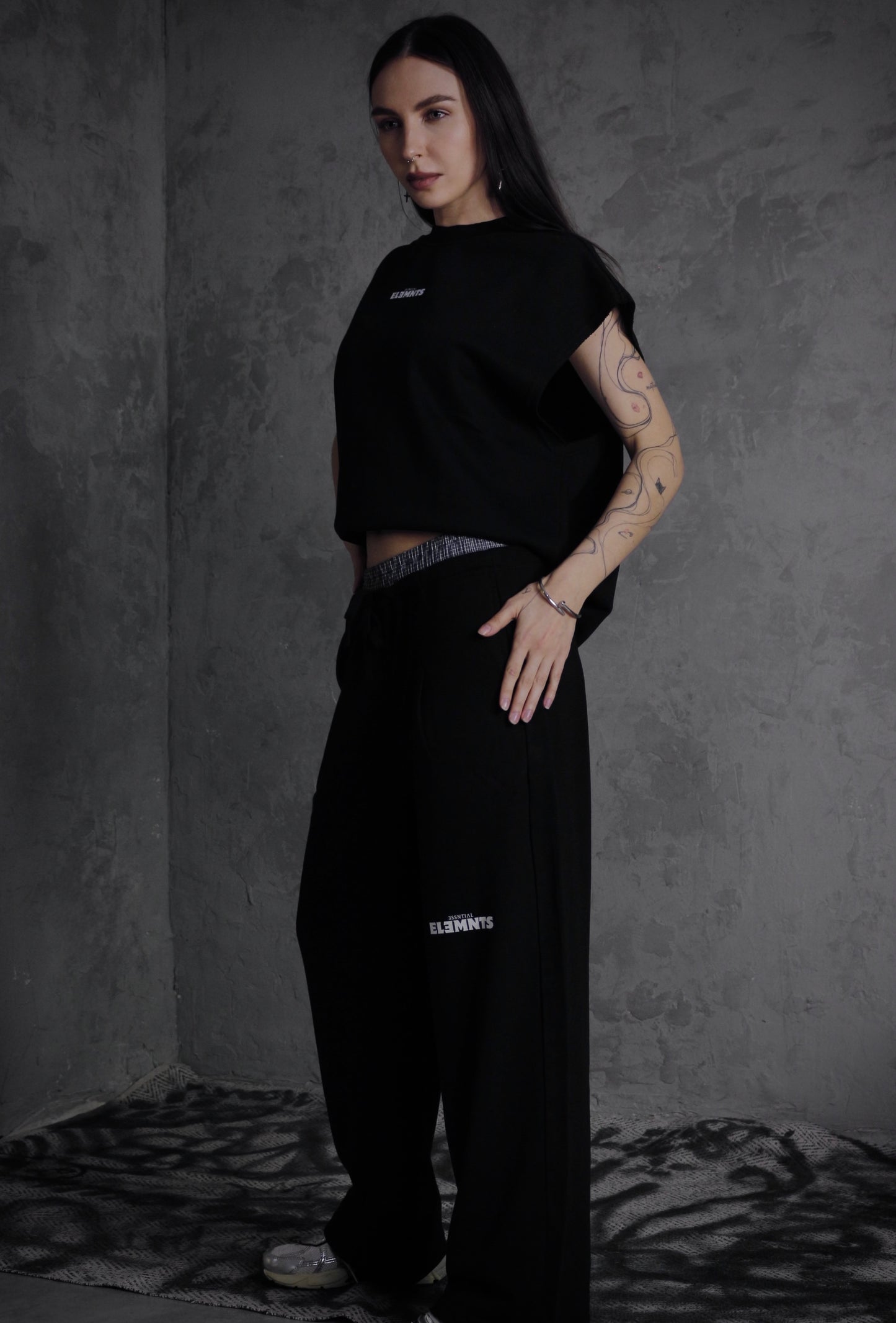 ESSNTIAL ELEMNTS OTS. Unisex 340G French Terry Boxy Tank Top