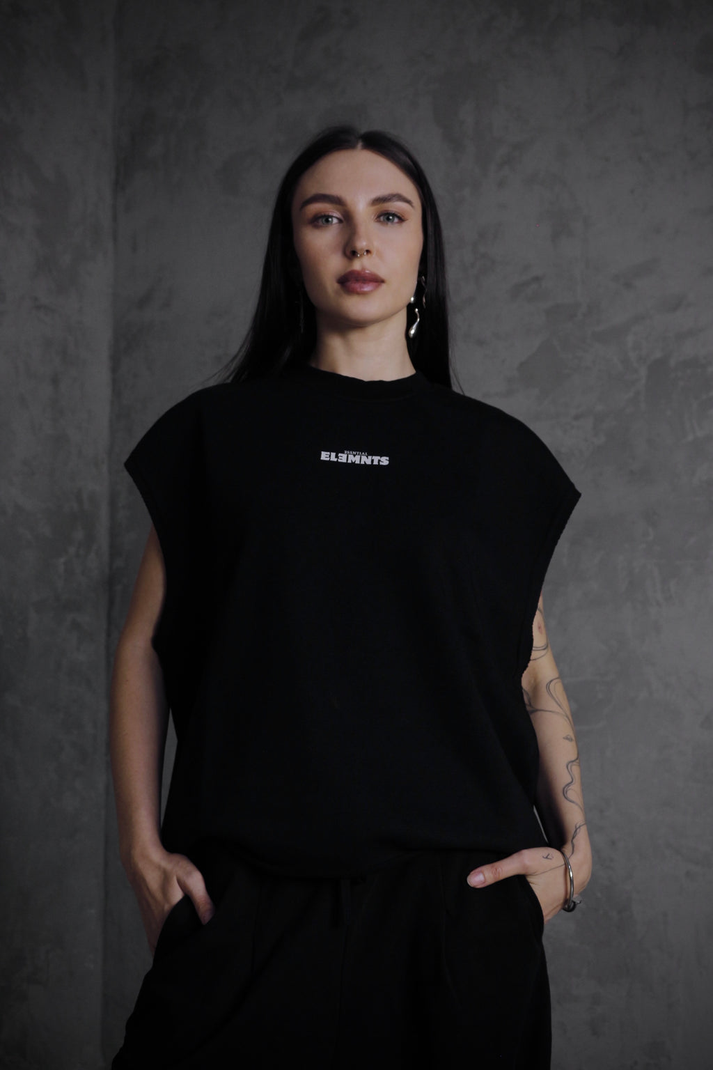 ESSNTIAL ELEMNTS OTS. Unisex 340G French Terry Boxy Tank Top - Essntial Elemnts
