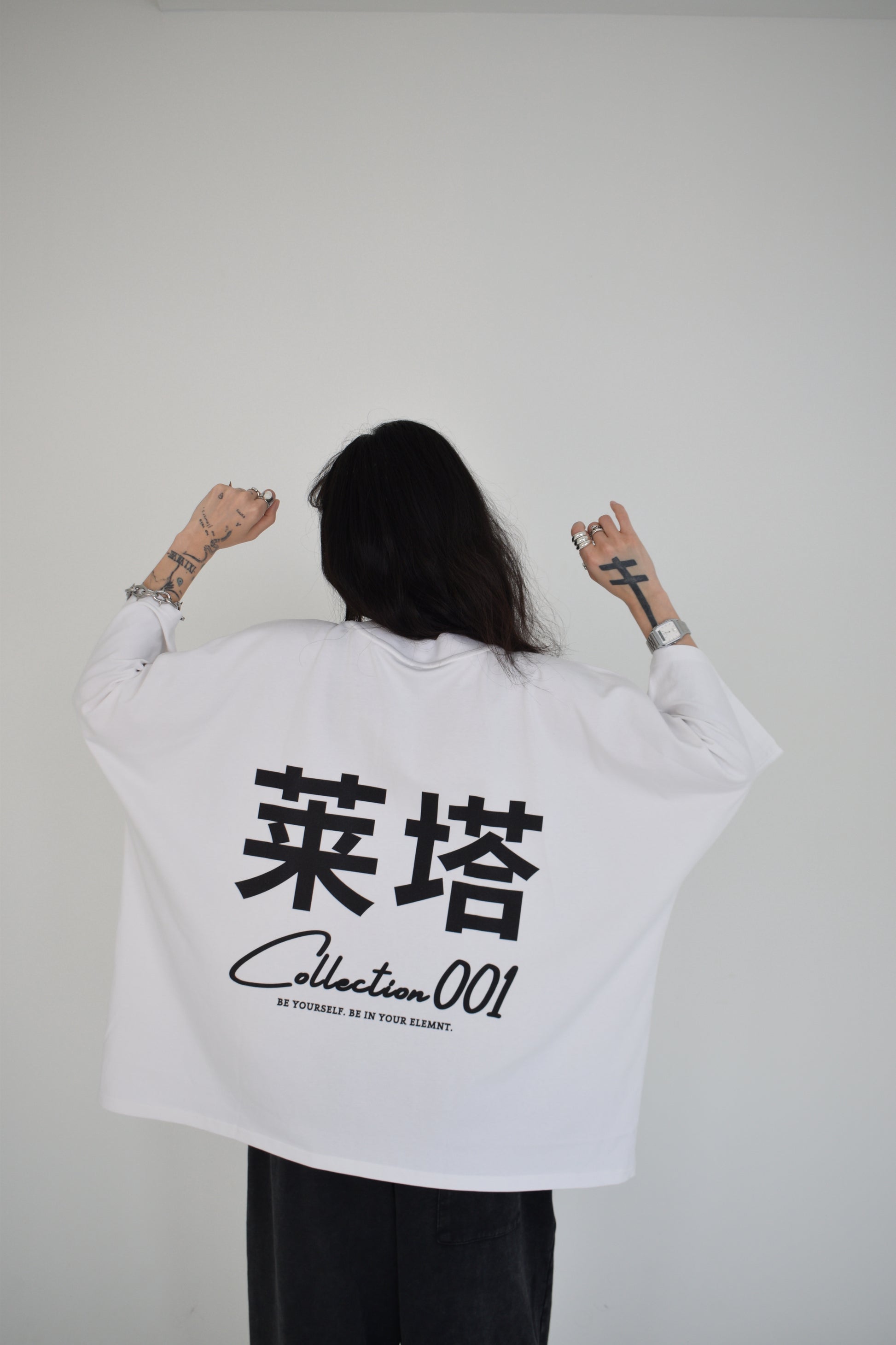 EE x LETTA Unisex 300G OS 1-piece Pattern Boxy Tee - Essntial Elemnts