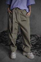 ESSNTIAL ELEMNTS OTS. Unisex 360G Belted Barrel-Leg Chino Pants - Essntial Elemnts