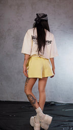 ESSNTIAL ELEMNTS WH Unisex 350G Fleece Drawstring Sweatshorts - Essntial Elemnts