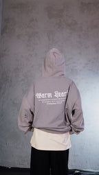 ESSNTIAL ELEMNTS WH Unisex 420G Snow Washed Distressed Panel Pocket Hoodie - Essntial Elemnts