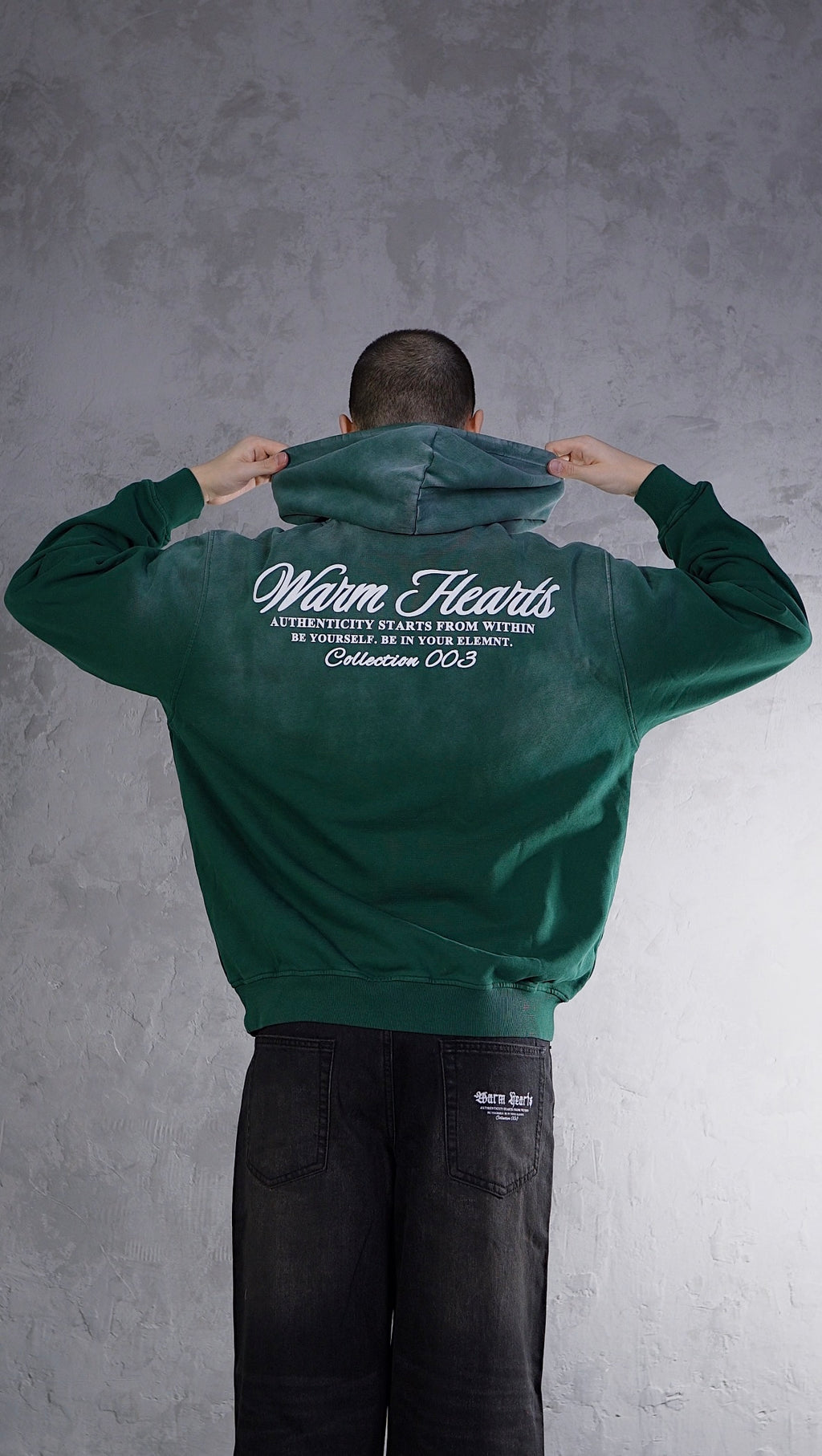 ESSNTIAL ELEMNTS WH Unisex 400G Heavyweight Faded Oversize Hoodie - Essntial Elemnts