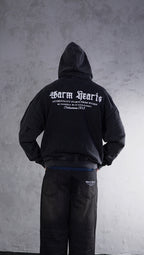 ESSNTIAL ELEMNTS WH Unisex 420G Snow Washed Distressed Panel Pocket Hoodie - Essntial Elemnts
