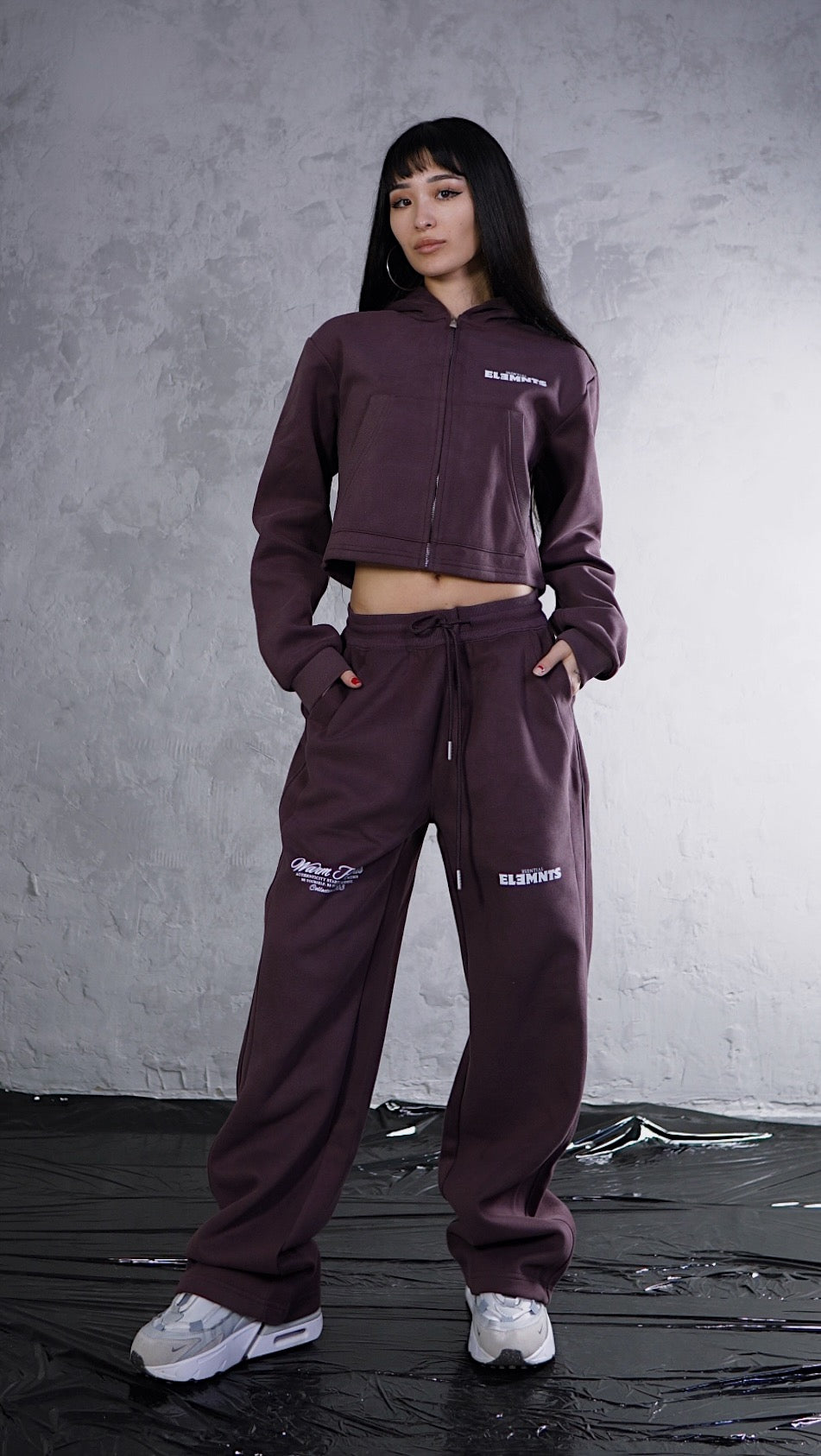 ESSNTIAL ELEMNTS WH Women's 350G Soft Straight-Leg Sweatpants - Essntial Elemnts