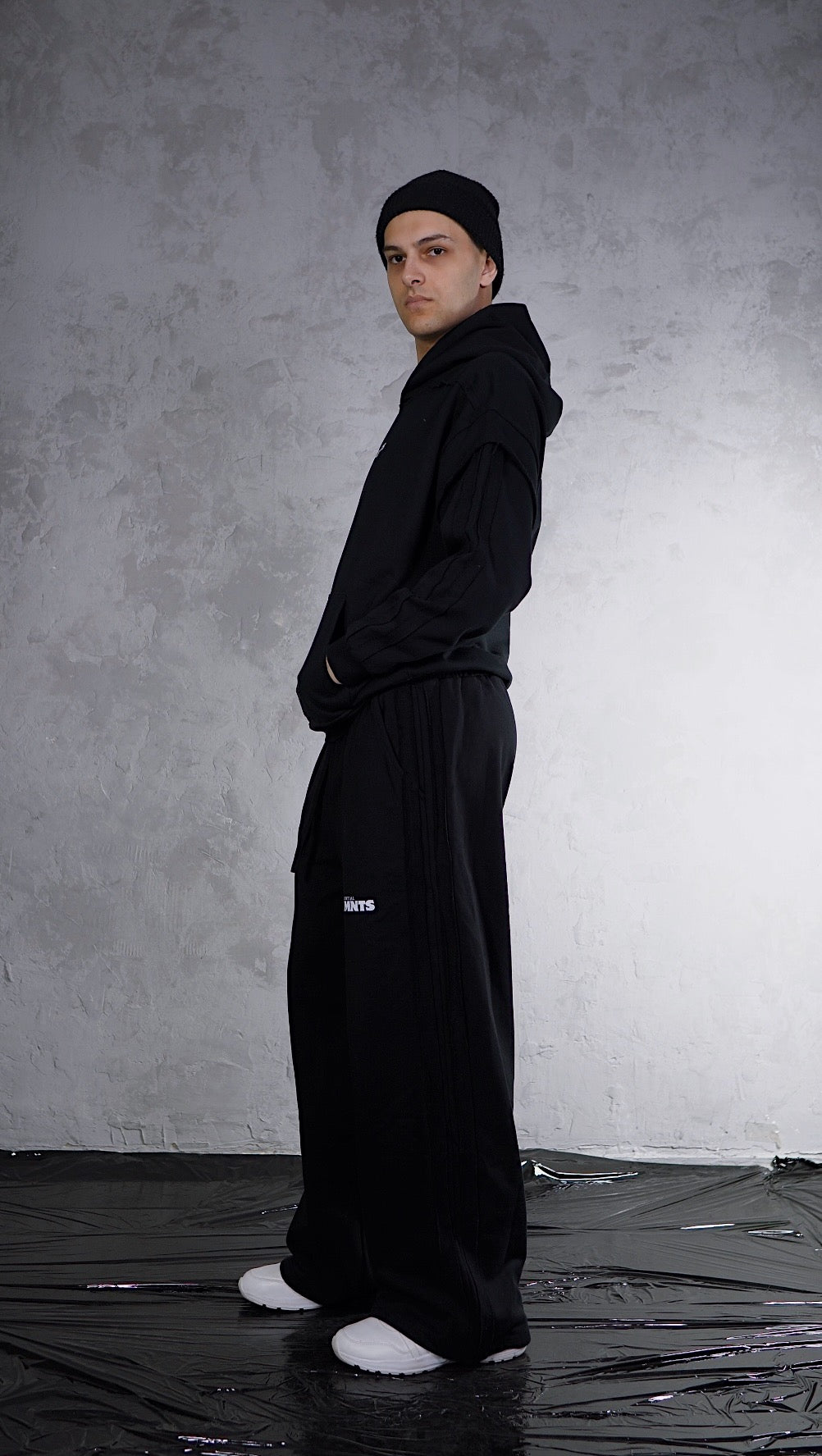 ESSNTIAL ELEMNTS WH Unisex 450G Side Taped Raw Edge Hoodie - Essntial Elemnts