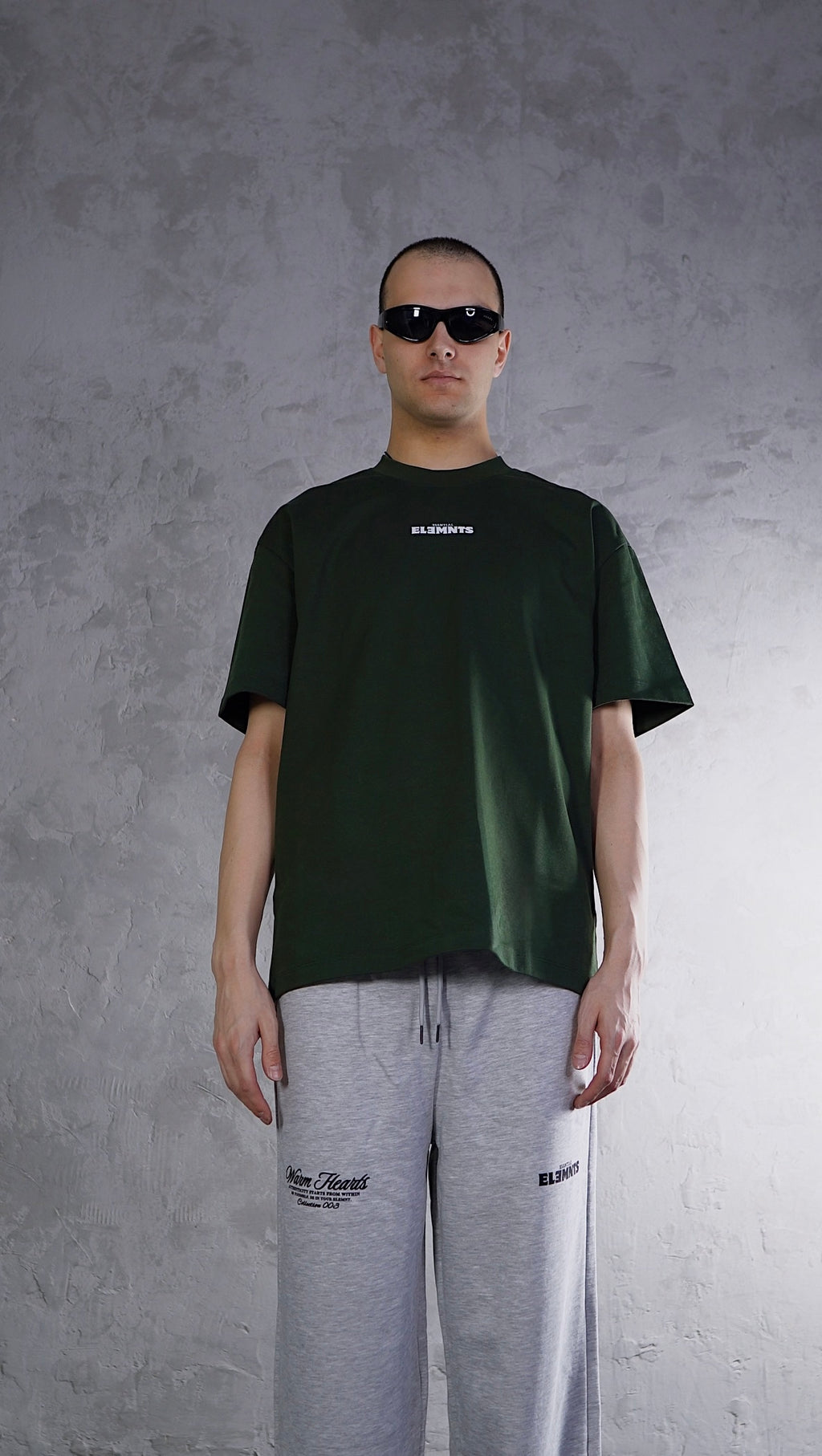 ESSNTIAL ELEMNTS WH 190G Sueded Cotton Tee - Essntial Elemnts