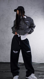 ESSNTIAL ELEMNTS WH 350G Zip-Up Fleeced Jacket - Essntial Elemnts
