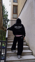 ESSNTIAL ELEMNTS WH Unisex 450G Side Taped Raw Edge Zipped Hoodie - Essntial Elemnts