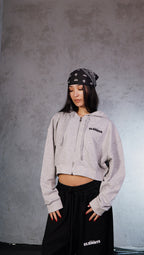 ESSNTIAL ELEMNTS WH Women's 310G Cropped Zip-Up Hoodie - Essntial Elemnts