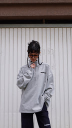 ESSNTIAL ELEMNTS WH 450G Half-Zip Rolled Edge Fleece Sweatshirt - Essntial Elemnts