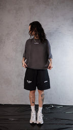 ESSNTIAL ELEMNTS WH 425G Earth Tone Loose Fit Cotton Shorts - Essntial Elemnts