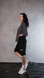 ESSNTIAL ELEMNTS WH 425G Earth Tone Loose Fit Cotton Shorts - Essntial Elemnts