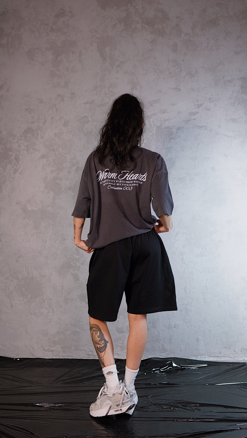 ESSNTIAL ELEMNTS WH 425G Earth Tone Loose Fit Cotton Shorts - Essntial Elemnts