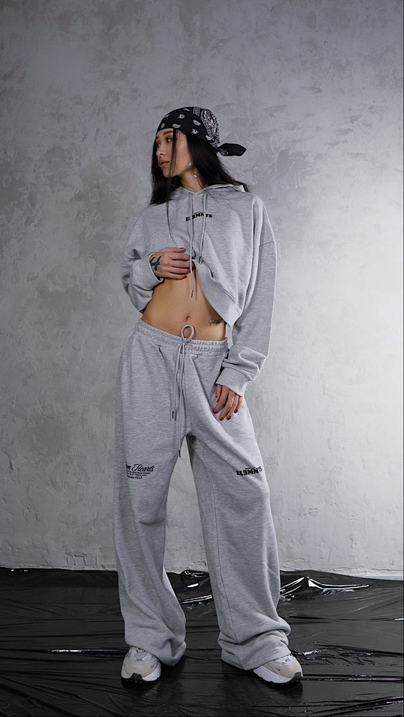 ESSNTIAL ELEMNTS WH Women's 310G Cropped Hoodie - Essntial Elemnts