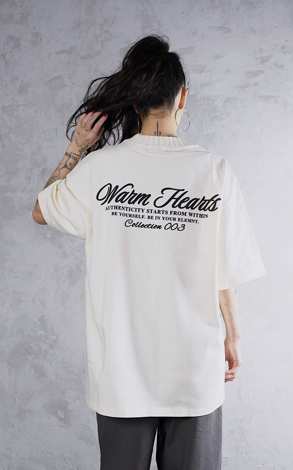 ESSNTIAL ELEMNTS WH 305G Heavyweight Knitted Round Neck Tee - Essntial Elemnts