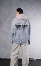 ESSNTIAL ELEMNTS WH Unisex 385G Vintage Wash Zip Denim Jacket - Essntial Elemnts