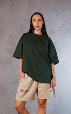 ESSNTIAL ELEMNTS WH 425G Earth Tone Loose Fit Cotton Shorts - Essntial Elemnts