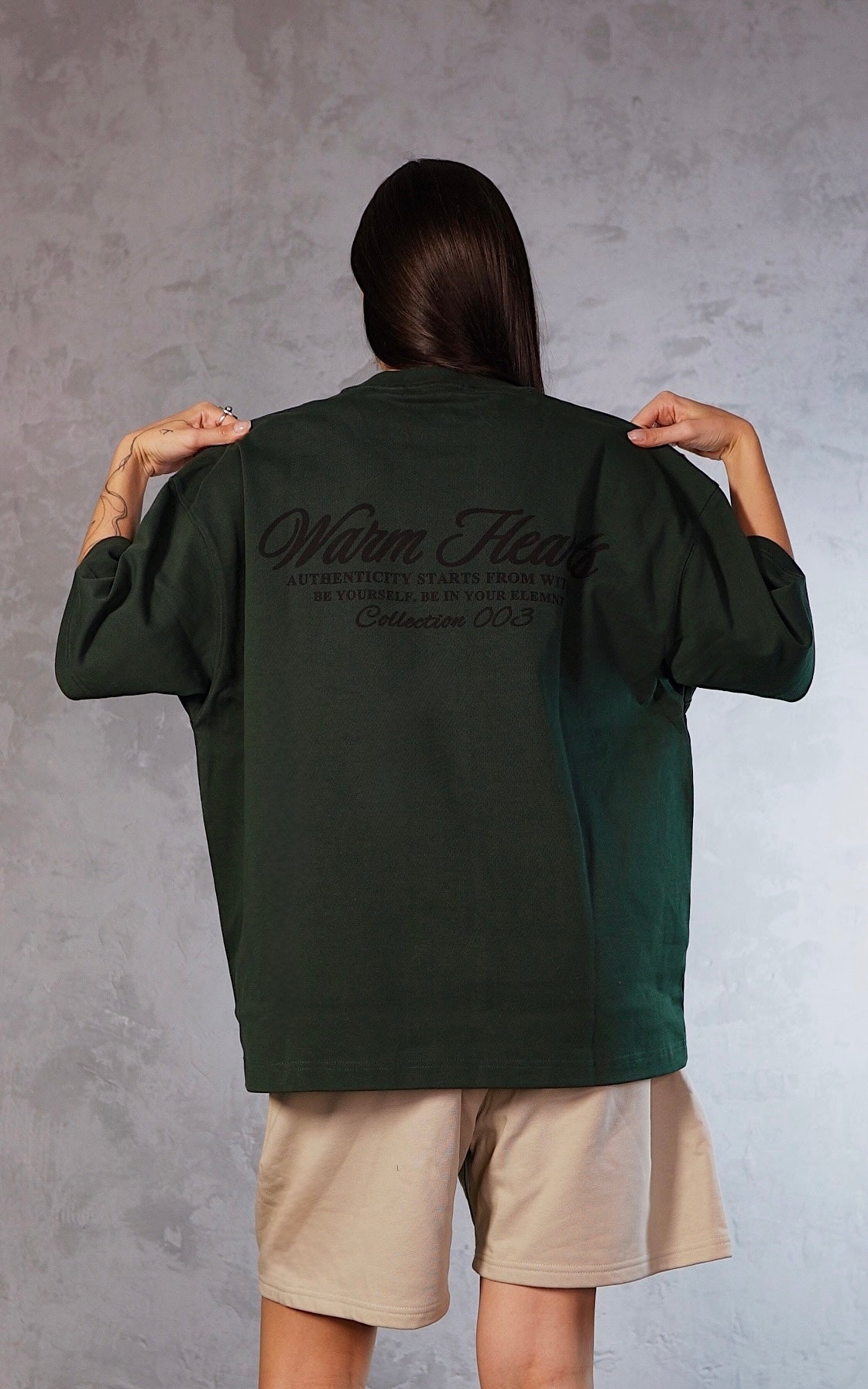 ESSNTIAL ELEMNTS WH Unisex 400G Boxy Oversized Tee - Essntial Elemnts