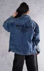 ESSNTIAL ELEMNTS WH Unisex 543G Vintage Wash Zip Up Denim Jacket - Essntial Elemnts
