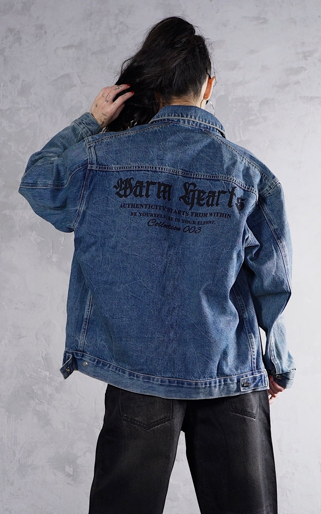 ESSNTIAL ELEMNTS WH Unisex 543G Vintage Wash Zip Up Denim Jacket - Essntial Elemnts