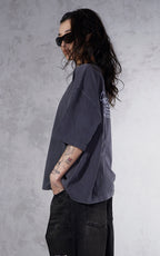 ESSNTIAL ELEMNTS WH Unisex 260G Vintage Washed Boxy Tee - Essntial Elemnts