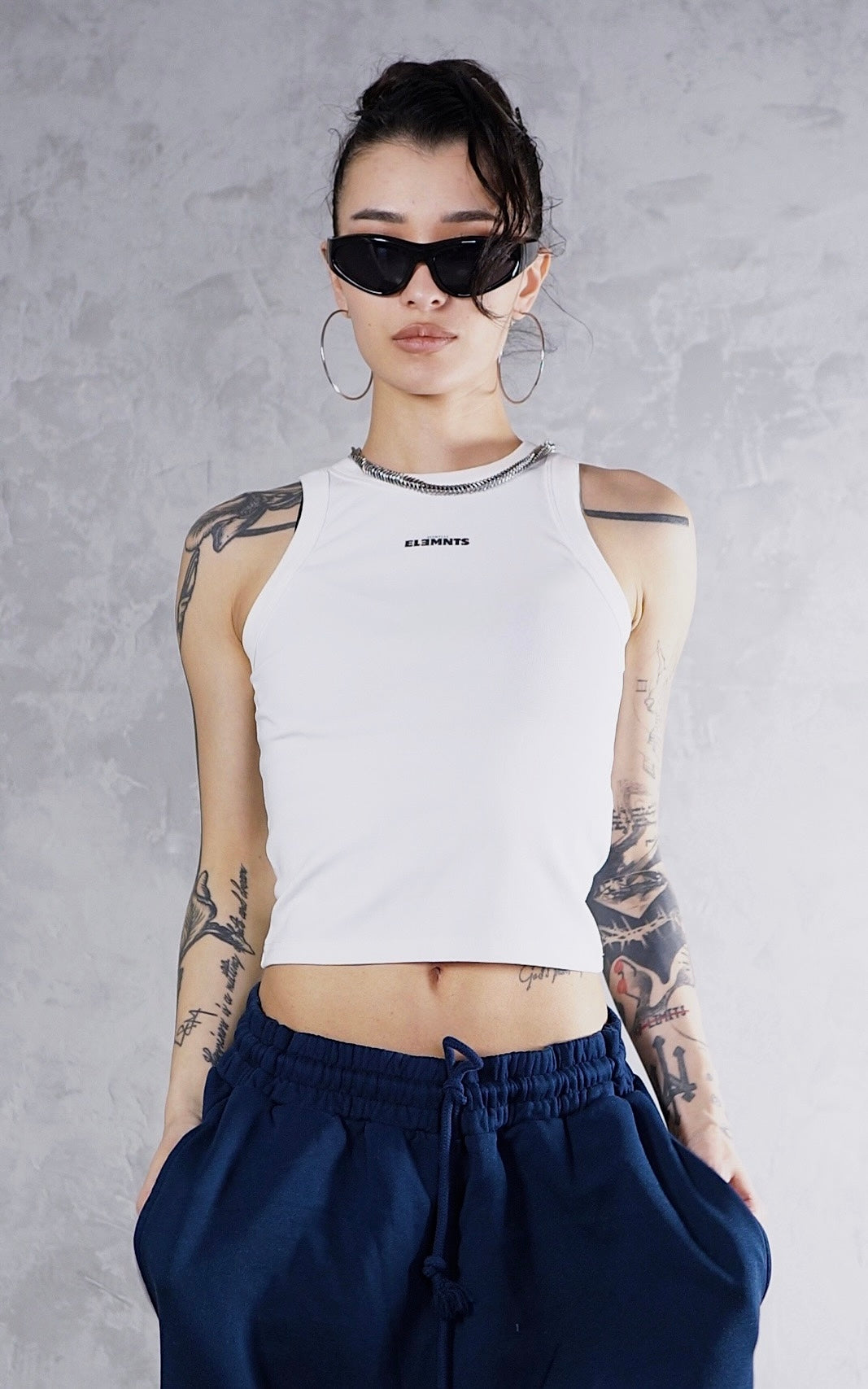ESSNTIAL ELEMNTS WH Women's 235G Snow Washed Tank Top - Essntial Elemnts