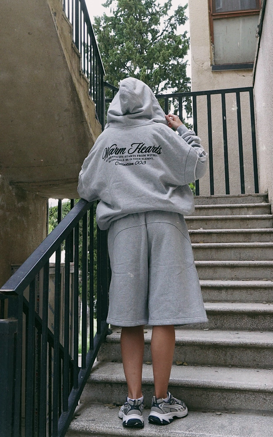 ESSNTIAL ELEMNTS WH Unisex 500G Heavyweight Fleece Shorts - Essntial Elemnts