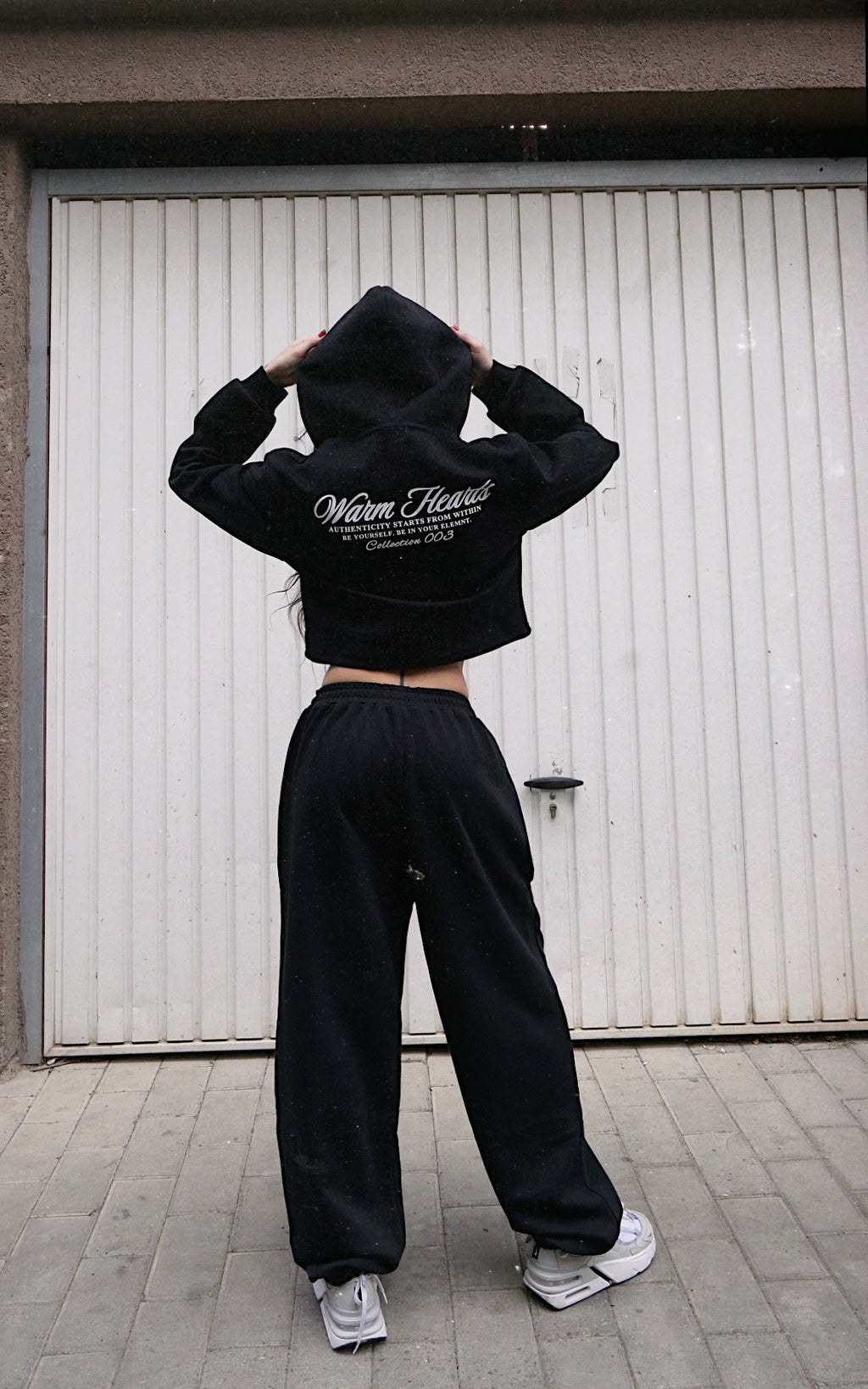 ESSNTIAL ELEMNTS WH Women's 350G Cropped Zip-Up Hoodie - Essntial Elemnts