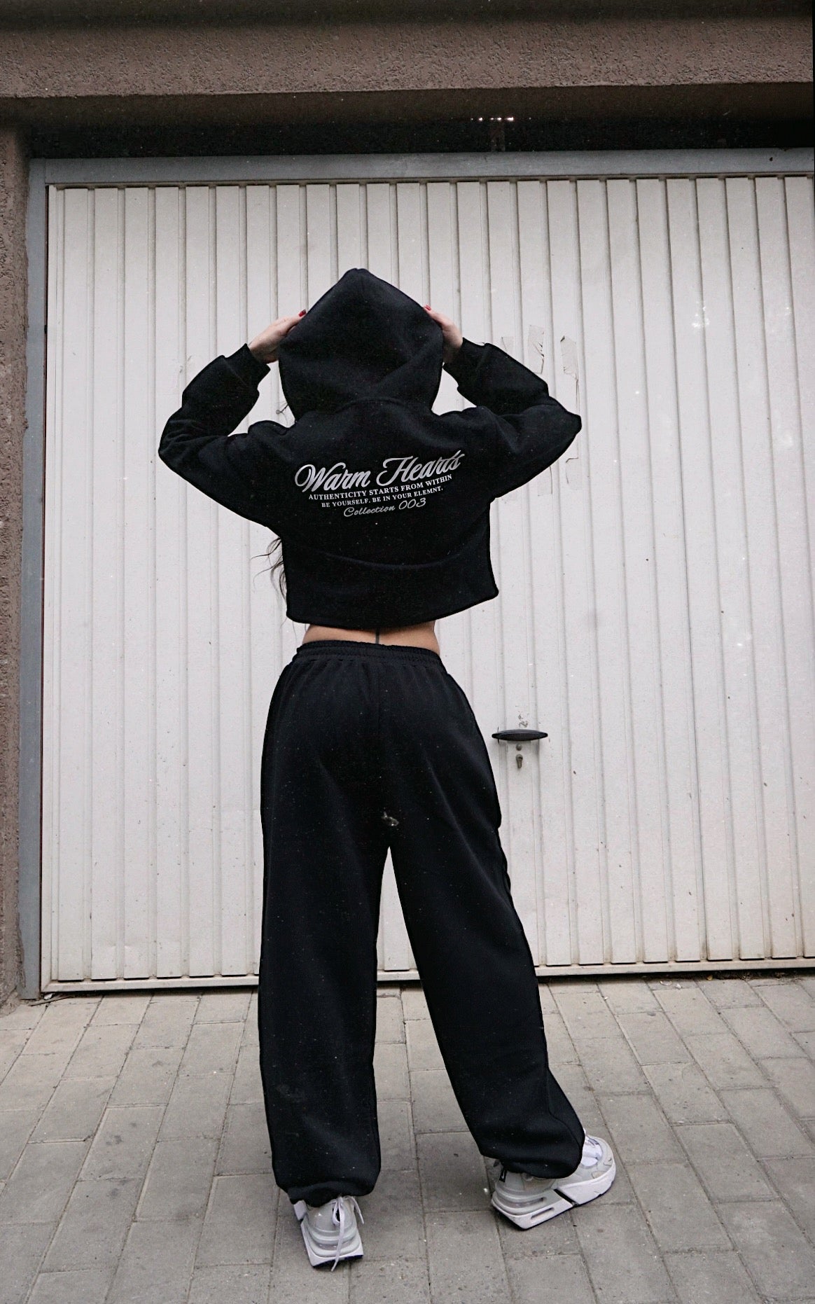 ESSNTIAL ELEMNTS WH Women's 350G Cropped Zip-Up Hoodie - Essntial Elemnts