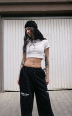 ESSNTIAL ELEMNTS WH Women's 180G Fitted Crop Cotton Tee - Essntial Elemnts