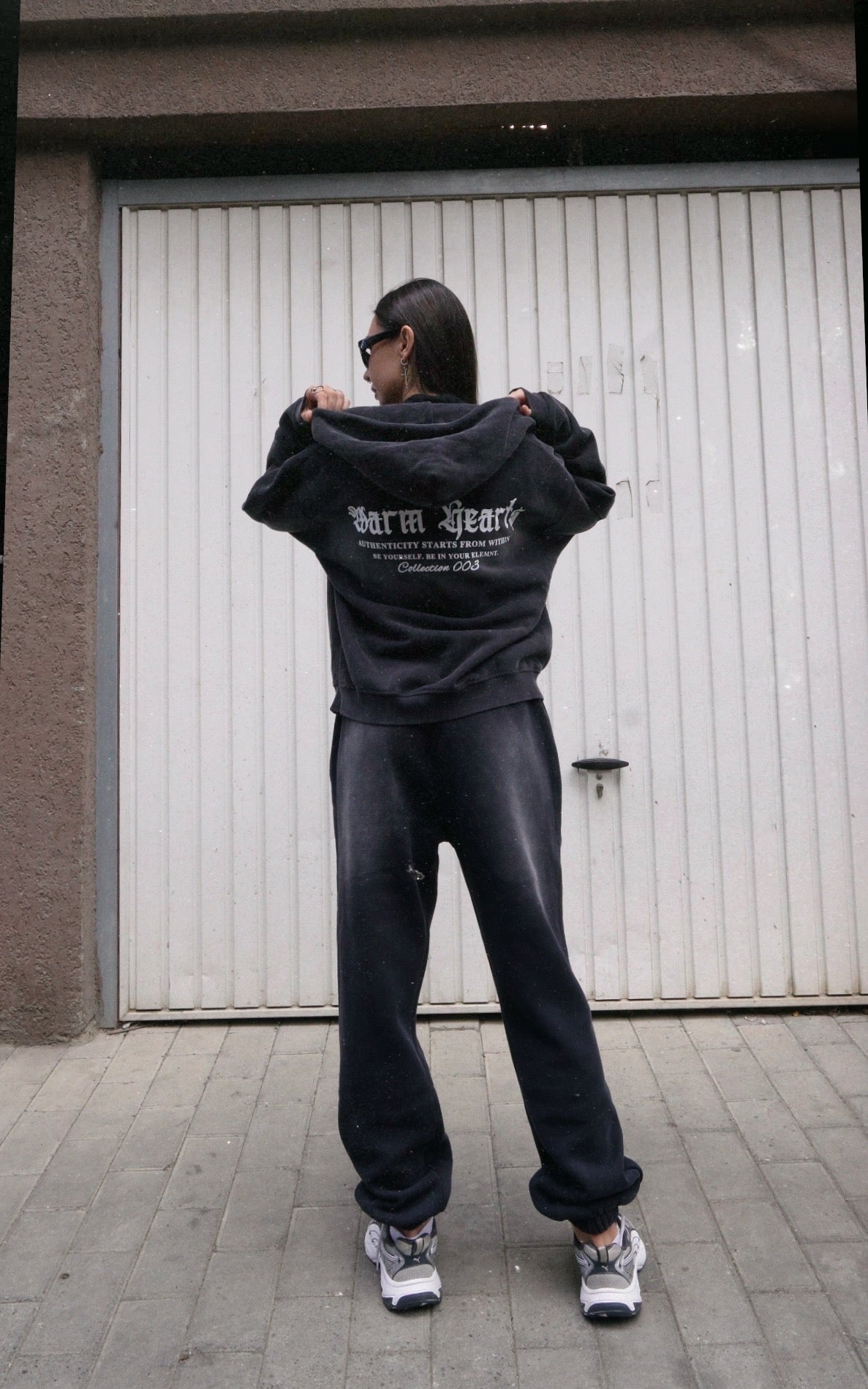 ESSNTIAL ELEMNTS WH 355G Faded Boxy Zipped Hoodie - Essntial Elemnts