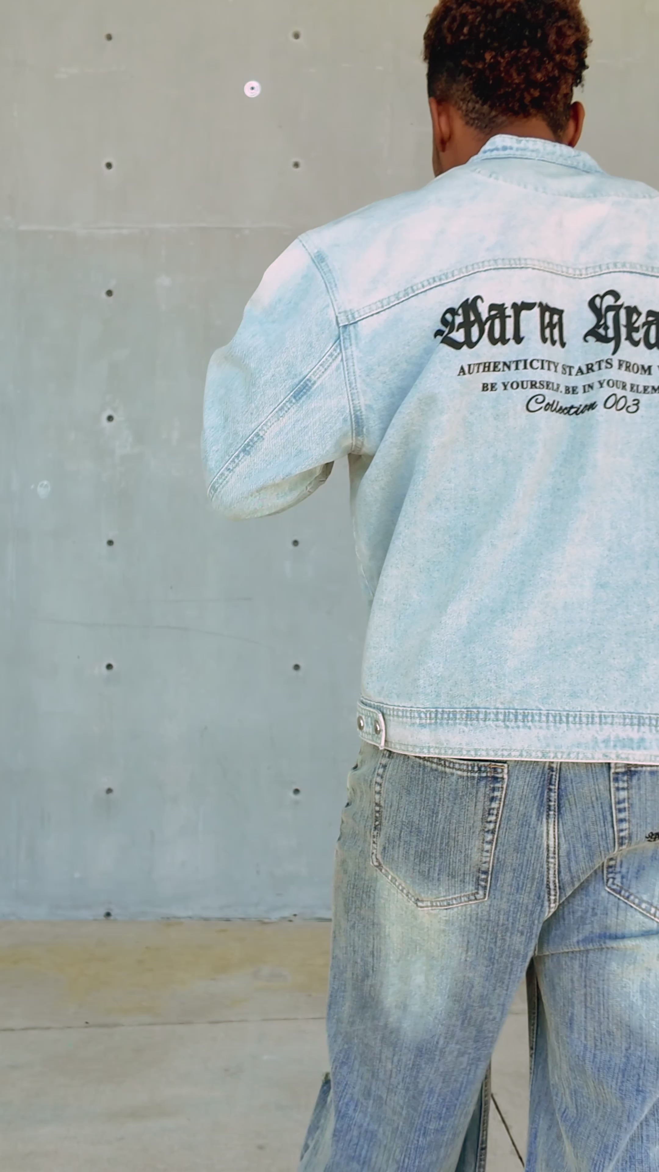 ESSNTIALS ELEMNTS WH 430G Vintage Wash Distressed Denim Jeans