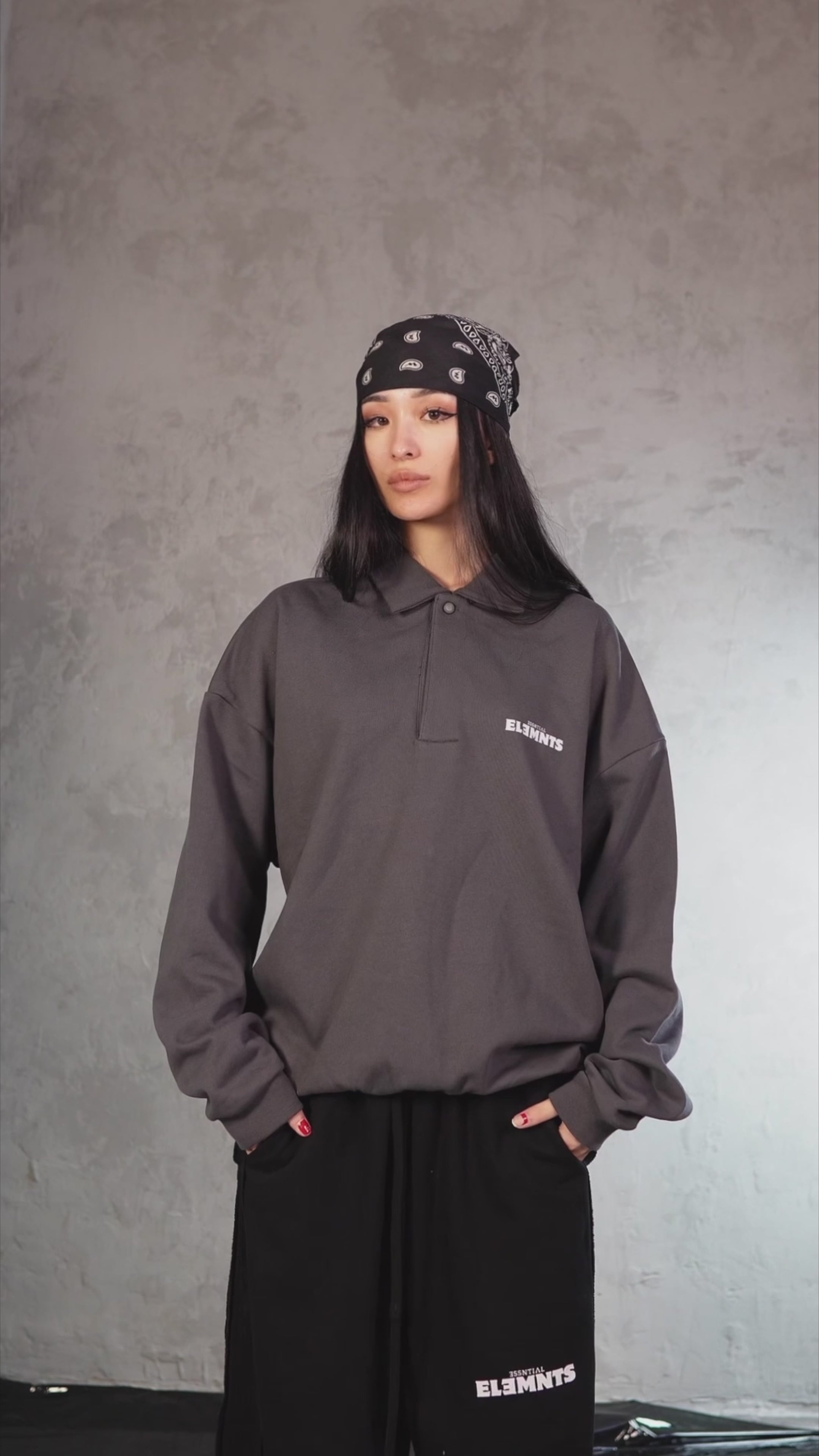 ESSNTIAL ELEMNTS WH 445G Heavyweight Fleece Polo Sweatshirt
