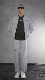 ESSNTIAL ELEMNTS WH 350G Zip-Up Fleeced Jacket