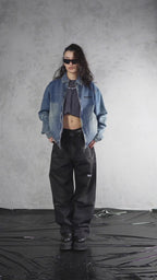 ESSNTIAL ELEMNTS WH 543G Vintage Wash Zip Up Denim Jacket