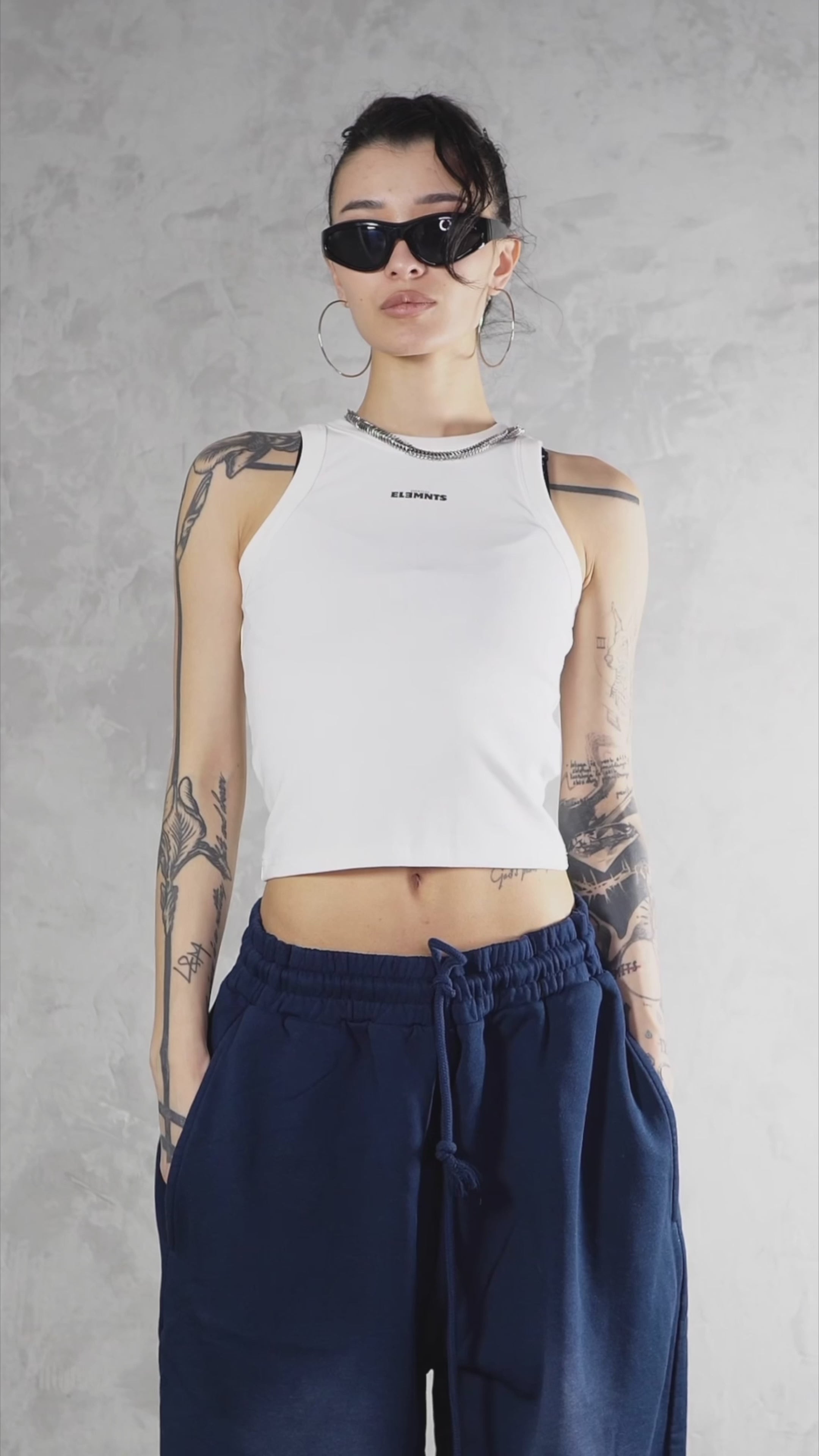 ESSNTIAL ELEMNTS WH Women's 235G Snow Washed Tank Top