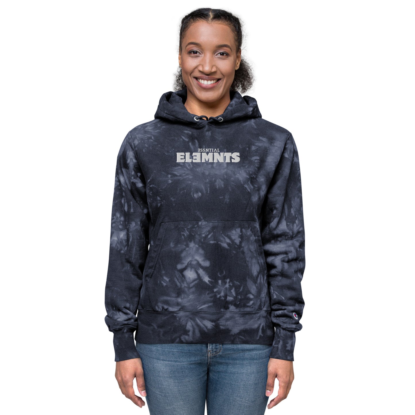 ƎSSNTIΛL ELƎMNTS X Champion Unisex Tie-Dye Hoodie