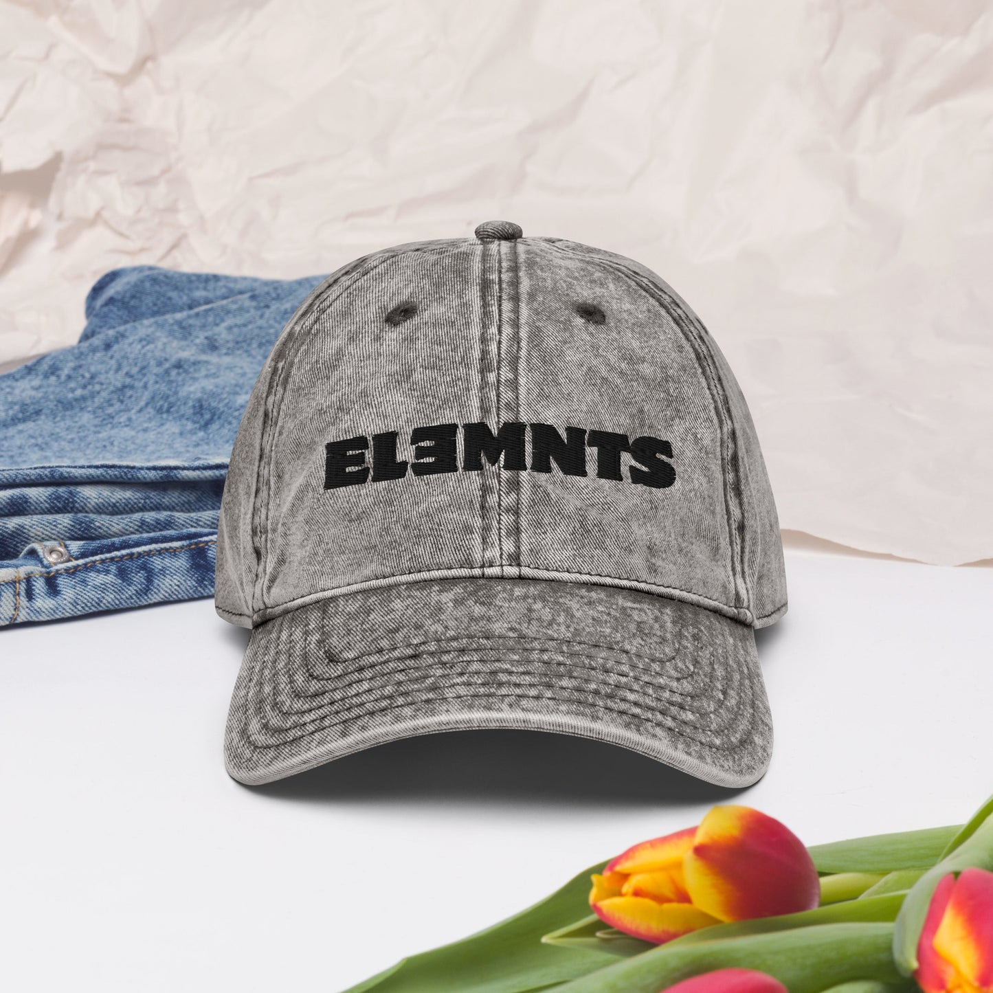 ƎSSNTIΛL ELƎMNTS Vintage Cotton Twill Cap