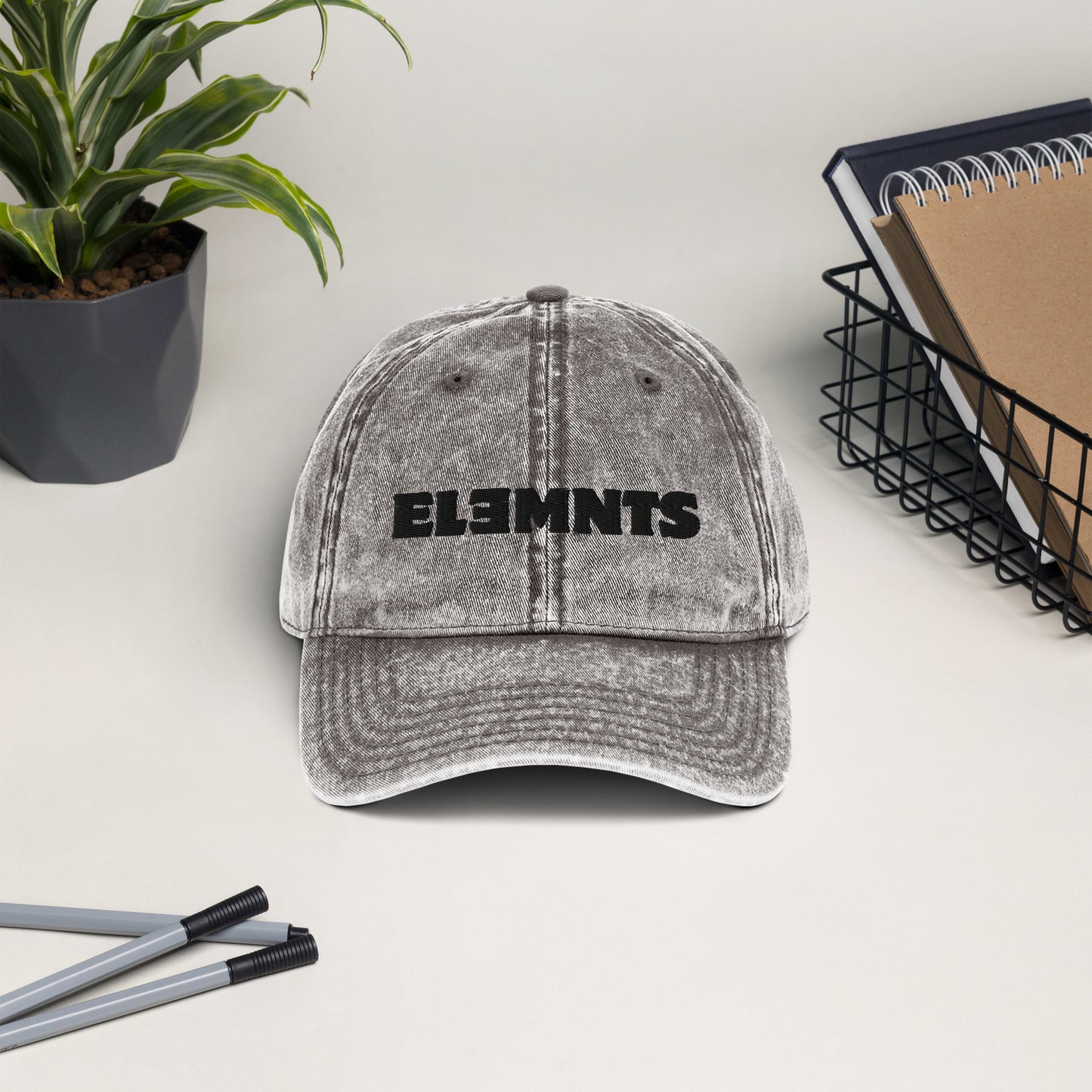 ƎSSNTIΛL ELƎMNTS Vintage Cotton Twill Cap