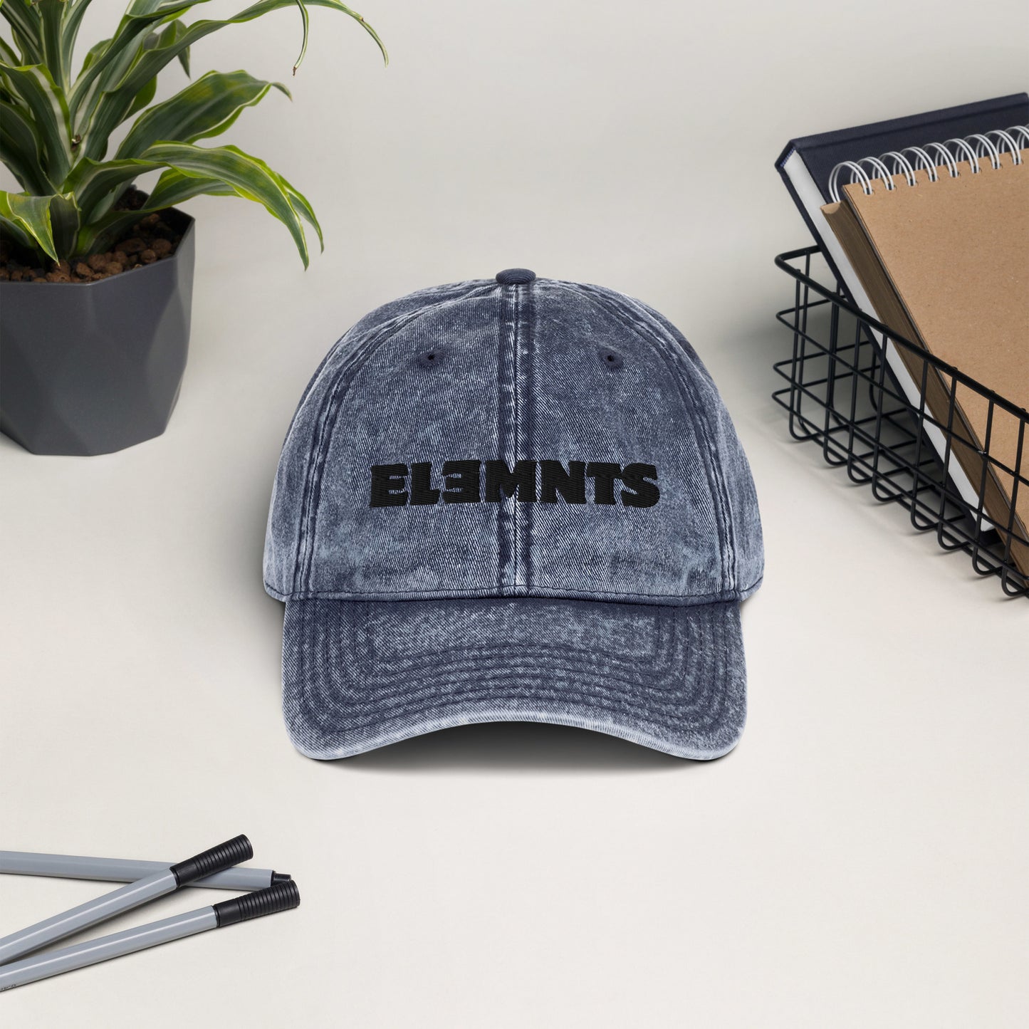 ƎSSNTIΛL ELƎMNTS Vintage Cotton Twill Cap