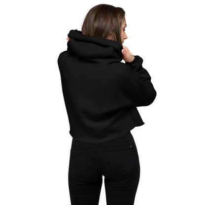 ƎSSNTIΛL ELƎMNTS Embroidered Cropped Fleece Hoodie