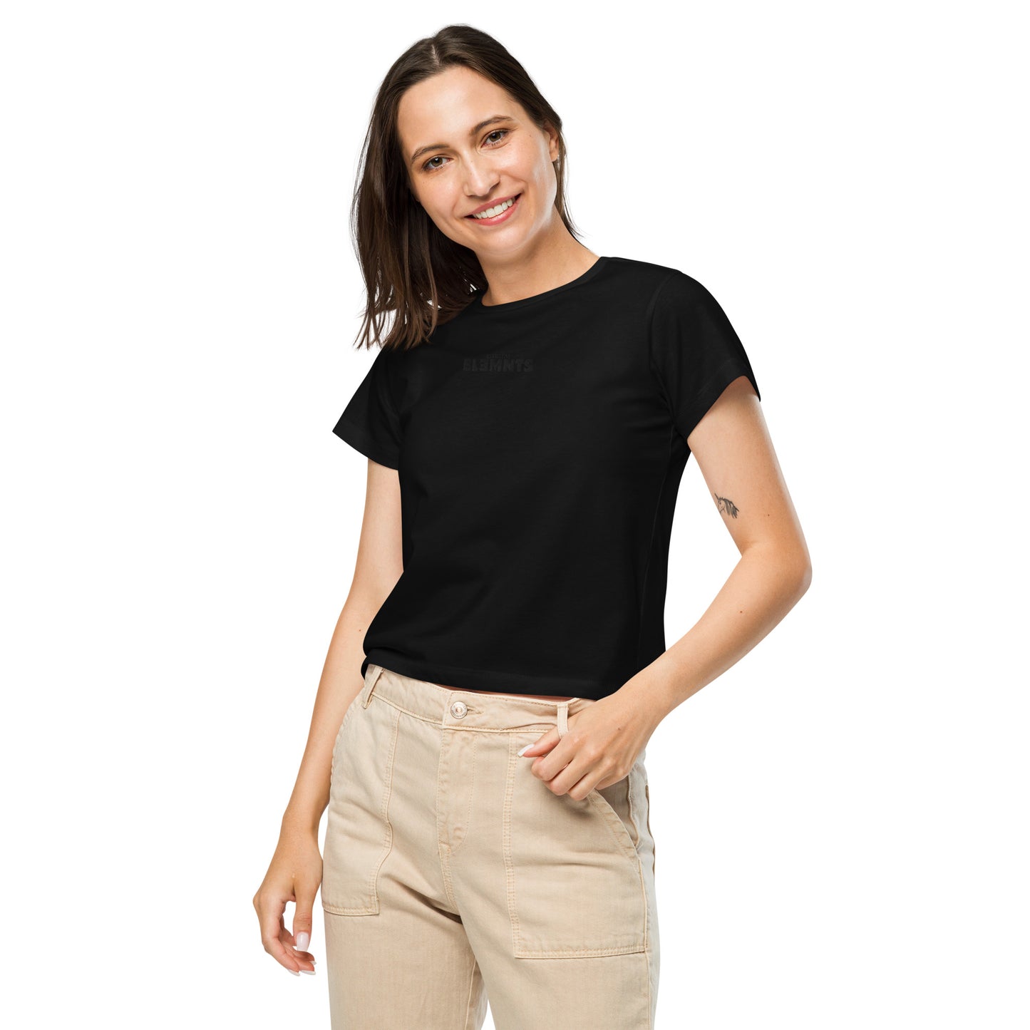 ƎSSNTIΛL ELƎMNTS Women’s Seamless High-Waisted Tee